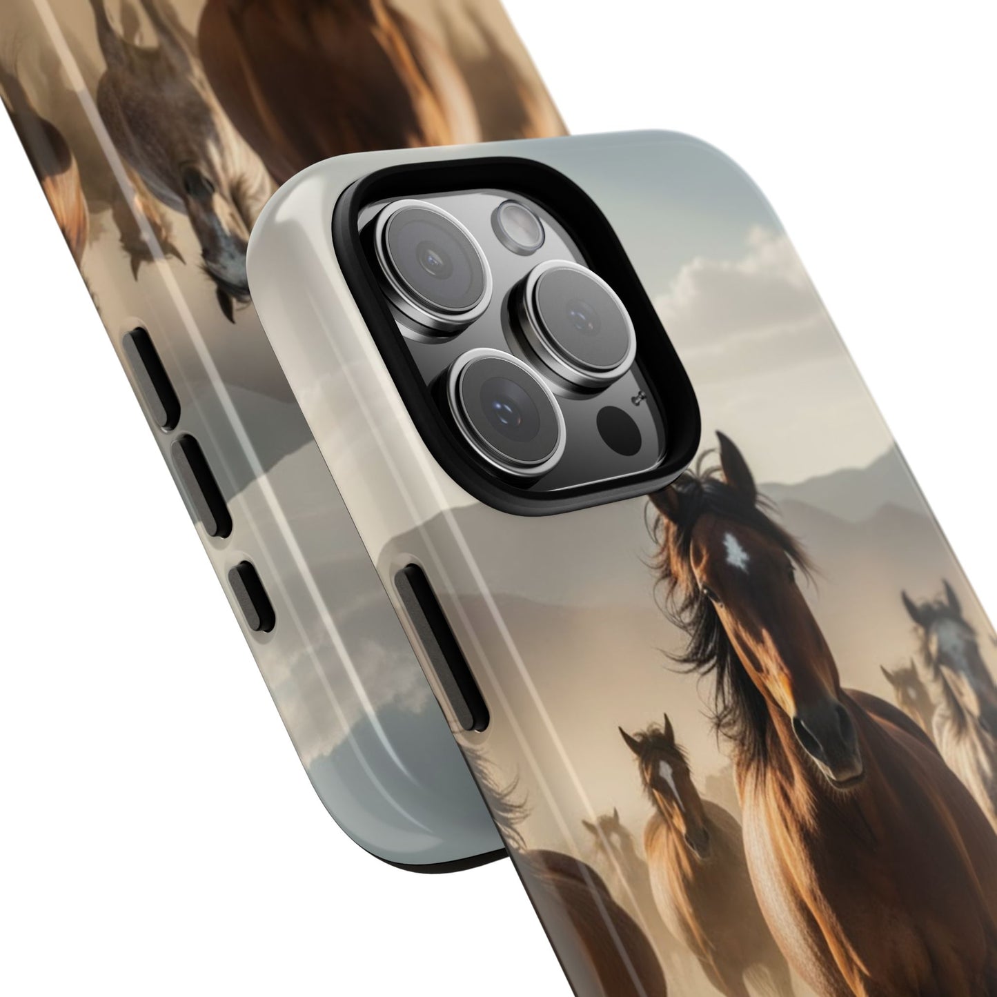 Running Horses Phone Case – Wild Mustang Herd Tough Case (iPhone, Samsung, Pixel)