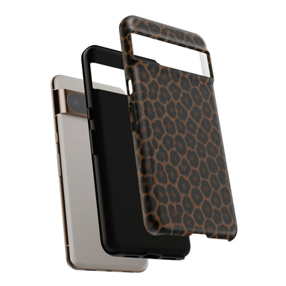 Brown Leopard Print Phone Case | Classic Animal Print Aesthetic Tough Protective Case