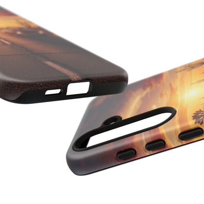 Route 66 Sunset Desert Highway Phone Case – Road Trip Travel Aesthetic Tough Case