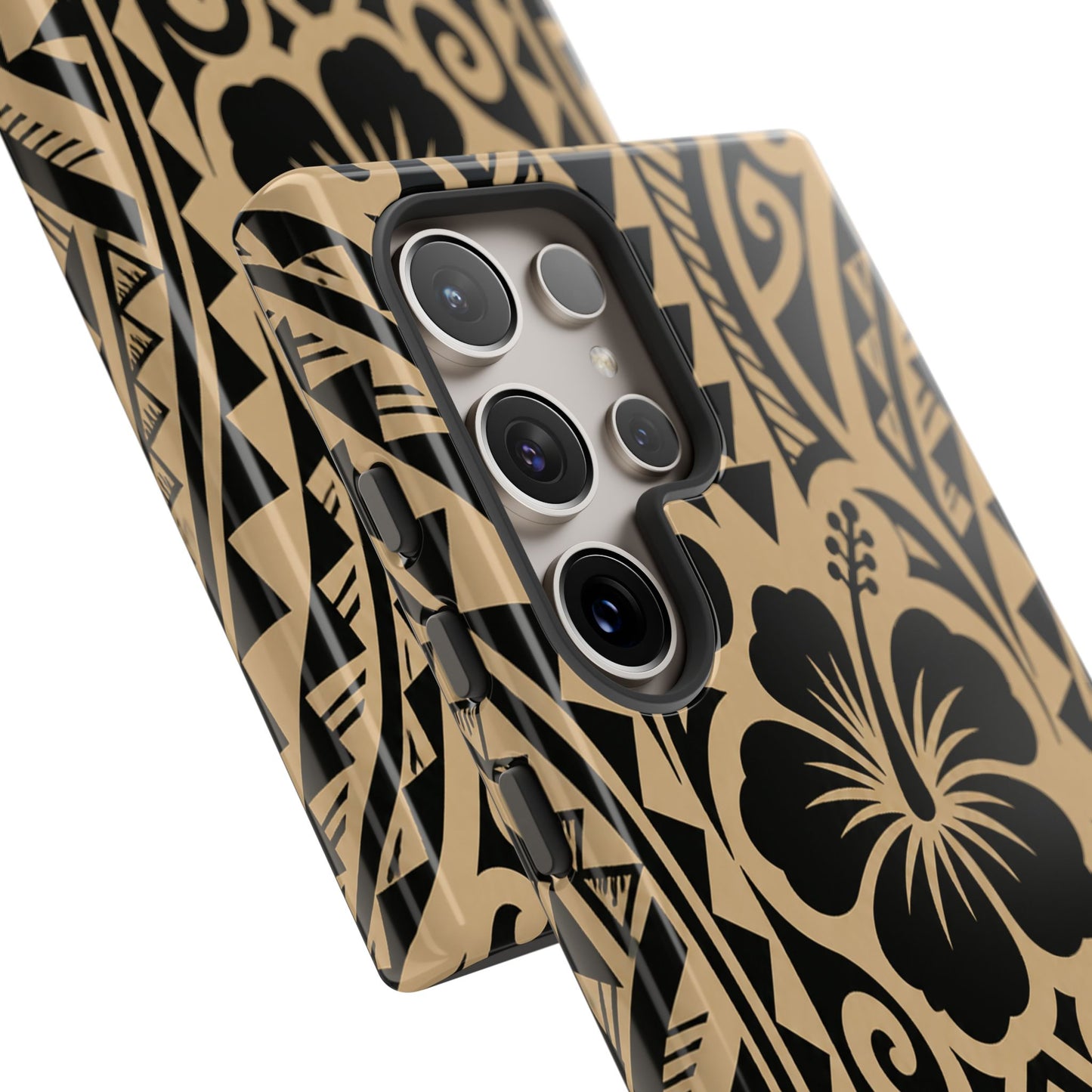 Polynesian Tribal Hawaiin Hibiscus Phone Case for iPhone Samsung Galaxy