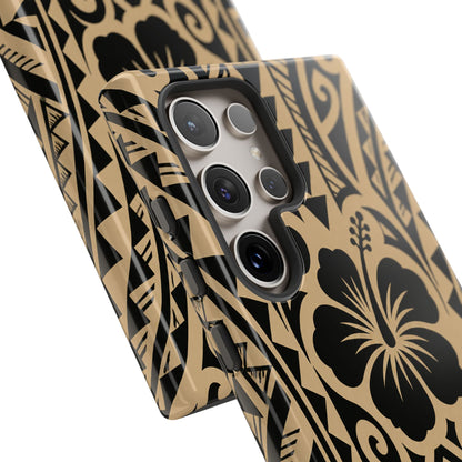 Polynesian Tribal Hawaiin Hibiscus Phone Case for iPhone Samsung Galaxy