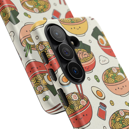 Kawaii Ramen Phone Case – Cute Japanese Food Pattern | Noodle Bowl Aesthetic Case