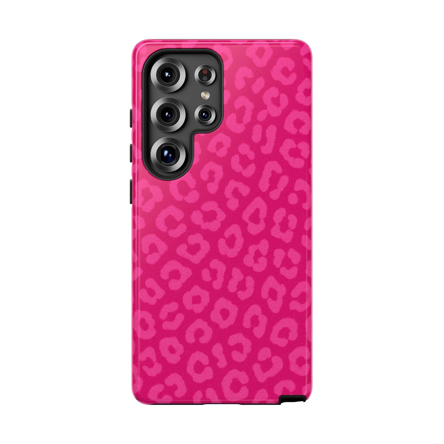 Hot Pink Leopard Phone Case – Bold Coquette Aesthetic Tough Case