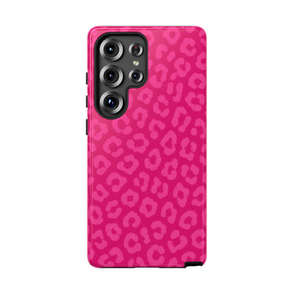 Hot Pink Leopard Phone Case – Bold Coquette Aesthetic Tough Case