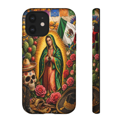Virgen de Guadalupe Phone Case Mexican Floral iPhone Samsung Pixel Case