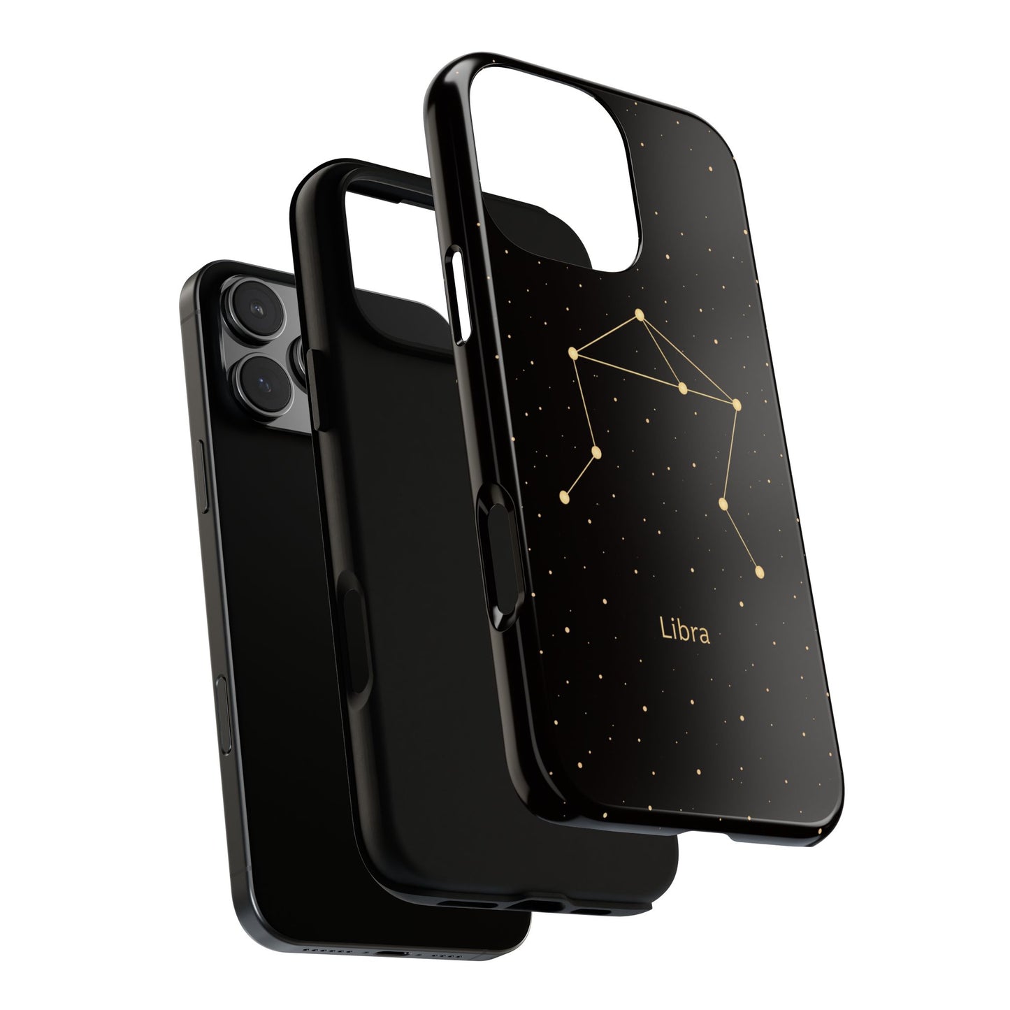 Libra Zodiac Constellation Phone Case – Luxe Gold Celestial Cover