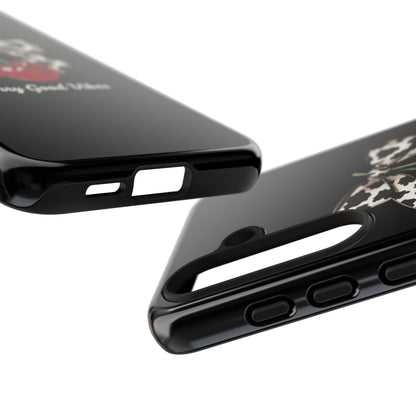 Cherry Cow Print Phone Case | Coquette Bow Aesthetic | Tough Protective Case