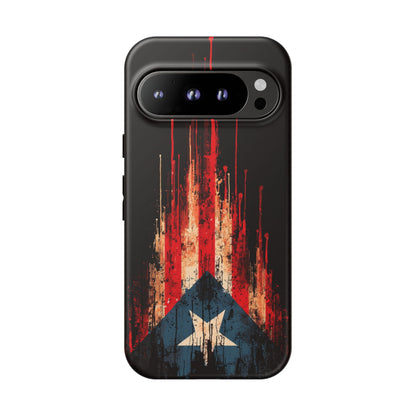 Puerto Rico Flag Phone Case | Distressed Puerto Rican Flag Tough Case | Boricua Pride Protective iPhone Samsung Cover