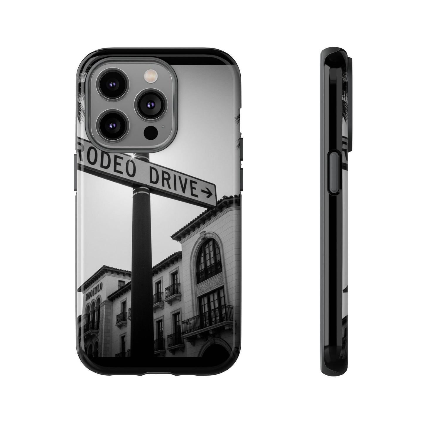 Rodeo Drive Phone Case | Los Angeles Aesthetic Black & White Photography | Luxury LA Street Tough Case for iPhone & Samsung