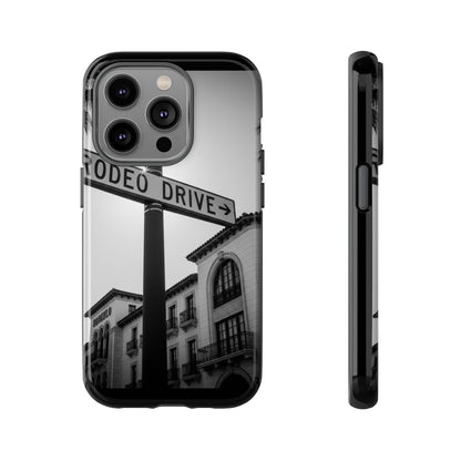 Rodeo Drive Phone Case | Los Angeles Aesthetic Black & White Photography | Luxury LA Street Tough Case for iPhone & Samsung