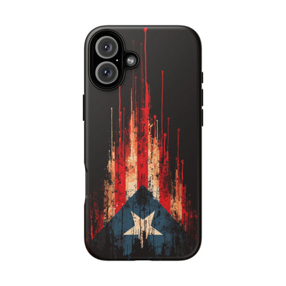 Puerto Rico Flag Phone Case | Distressed Puerto Rican Flag Tough Case | Boricua Pride Protective iPhone Samsung Cover