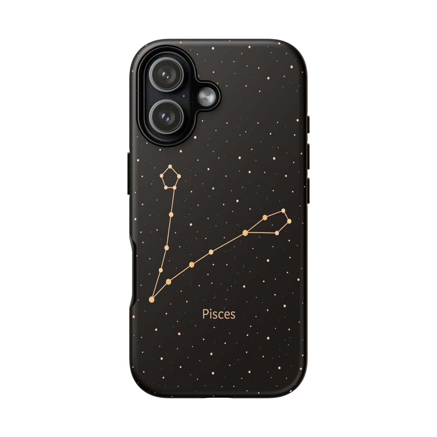 Pisces Zodiac Constellation Phone Case – Luxe Gold Celestial Cover