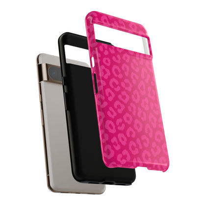 Hot Pink Leopard Phone Case – Bold Coquette Aesthetic Tough Case
