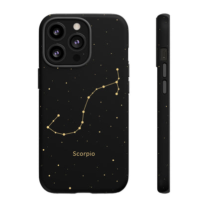 Scorpio Zodiac Constellation Phone Case – Luxe Gold Celestial Cover