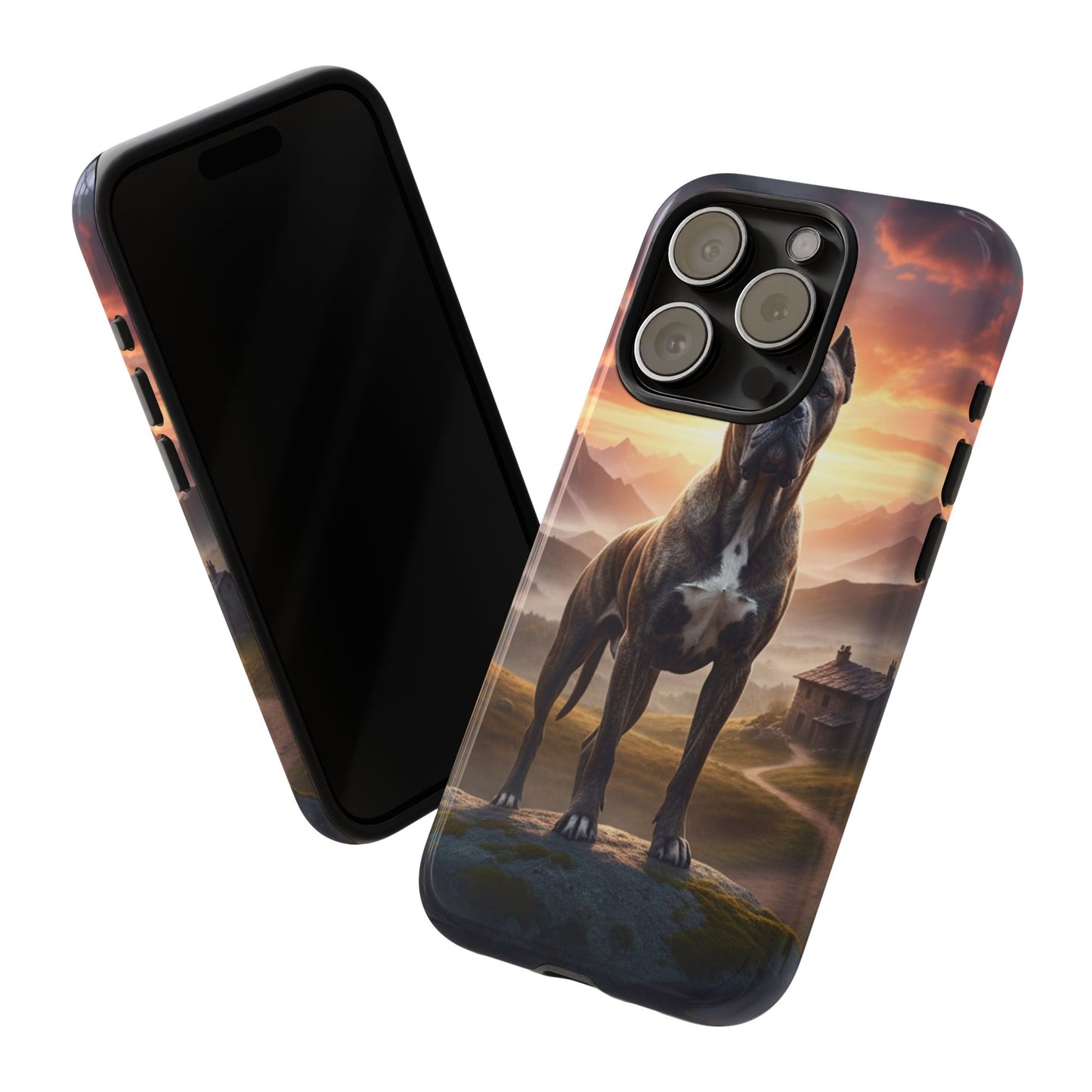 Cane Corso Phone Case – Guard Dog Sunset Tough Case (iPhone, Samsung, Pixel) | Dog Lover Gift