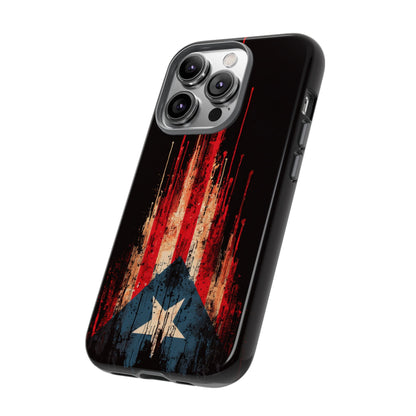 Puerto Rico Flag Phone Case | Distressed Puerto Rican Flag Tough Case | Boricua Pride Protective iPhone Samsung Cover