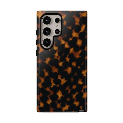 Tortoiseshell Pattern Tough Phone Case | Classic Leopard-Style Protective Cover