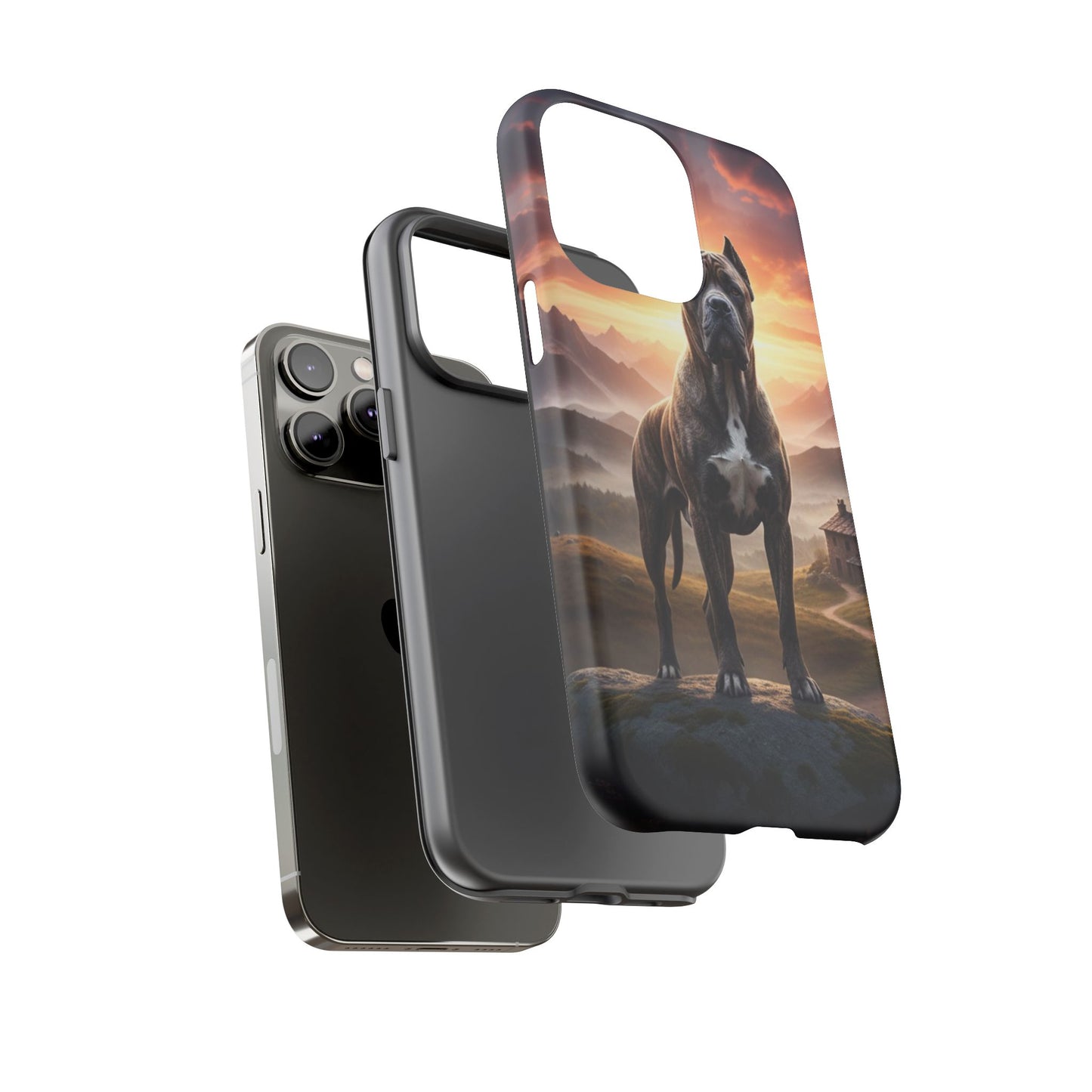 Cane Corso Phone Case – Guard Dog Sunset Tough Case (iPhone, Samsung, Pixel) | Dog Lover Gift