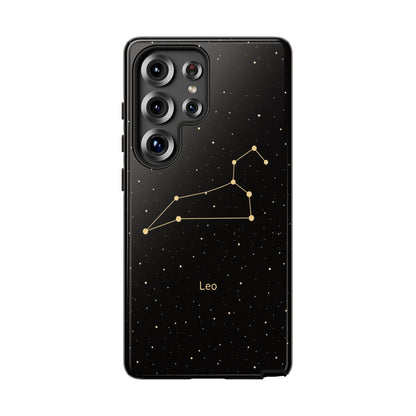 Leo Zodiac Constellation Phone Case – Luxe Gold Celestial Cover