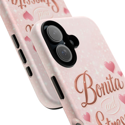 Bonita Stressita Phone Case Cute Latina Aesthetic Pink Coquette Case