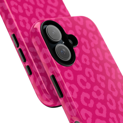 Hot Pink Leopard Phone Case – Bold Coquette Aesthetic Tough Case