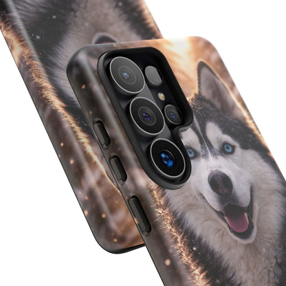 Siberian Husky Tough Phone Case | Blue Eyes Dog Cover Protective iPhone Case