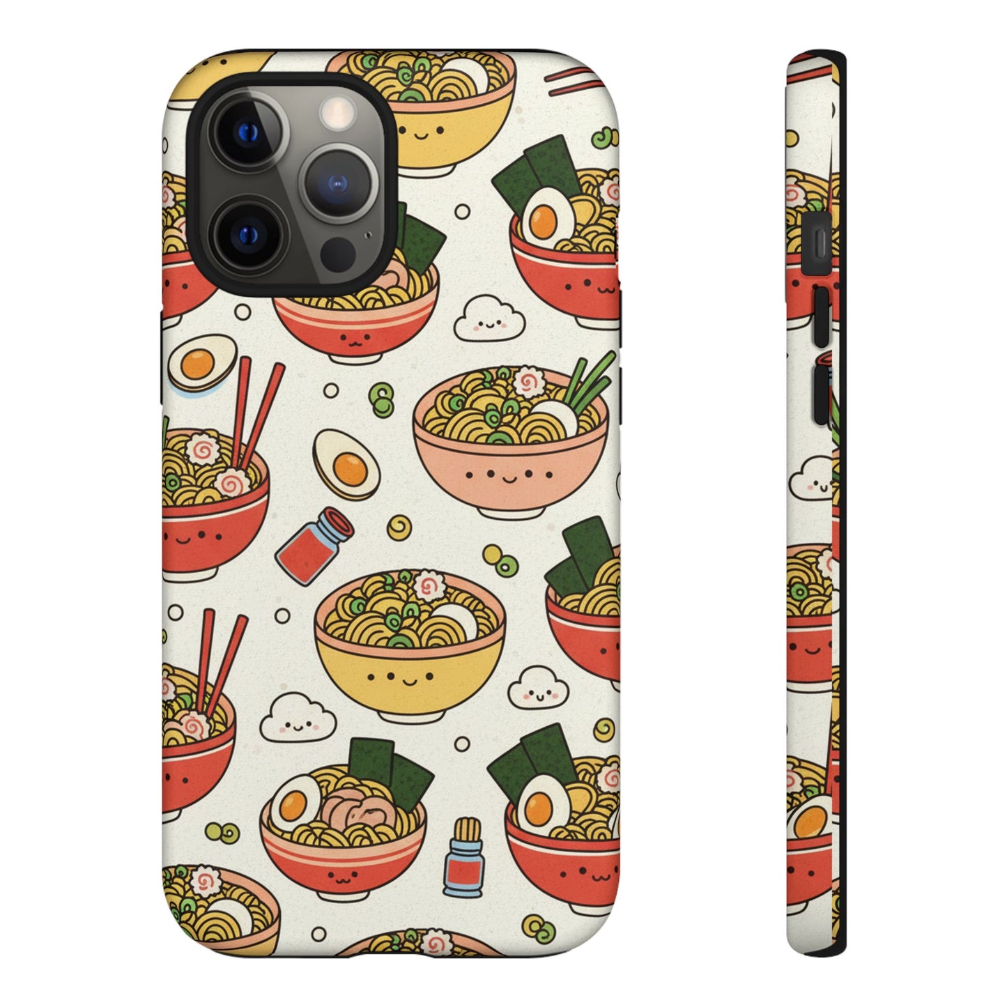 Kawaii Ramen Phone Case – Cute Japanese Food Pattern | Noodle Bowl Aesthetic Case
