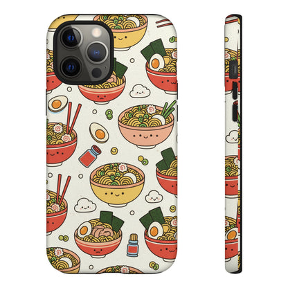 Kawaii Ramen Phone Case – Cute Japanese Food Pattern | Noodle Bowl Aesthetic Case