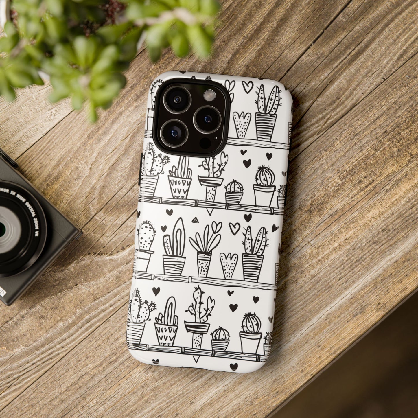 Cactus Succulent Phone Case Cute Plant Aesthetic iPhone Samsung Cover