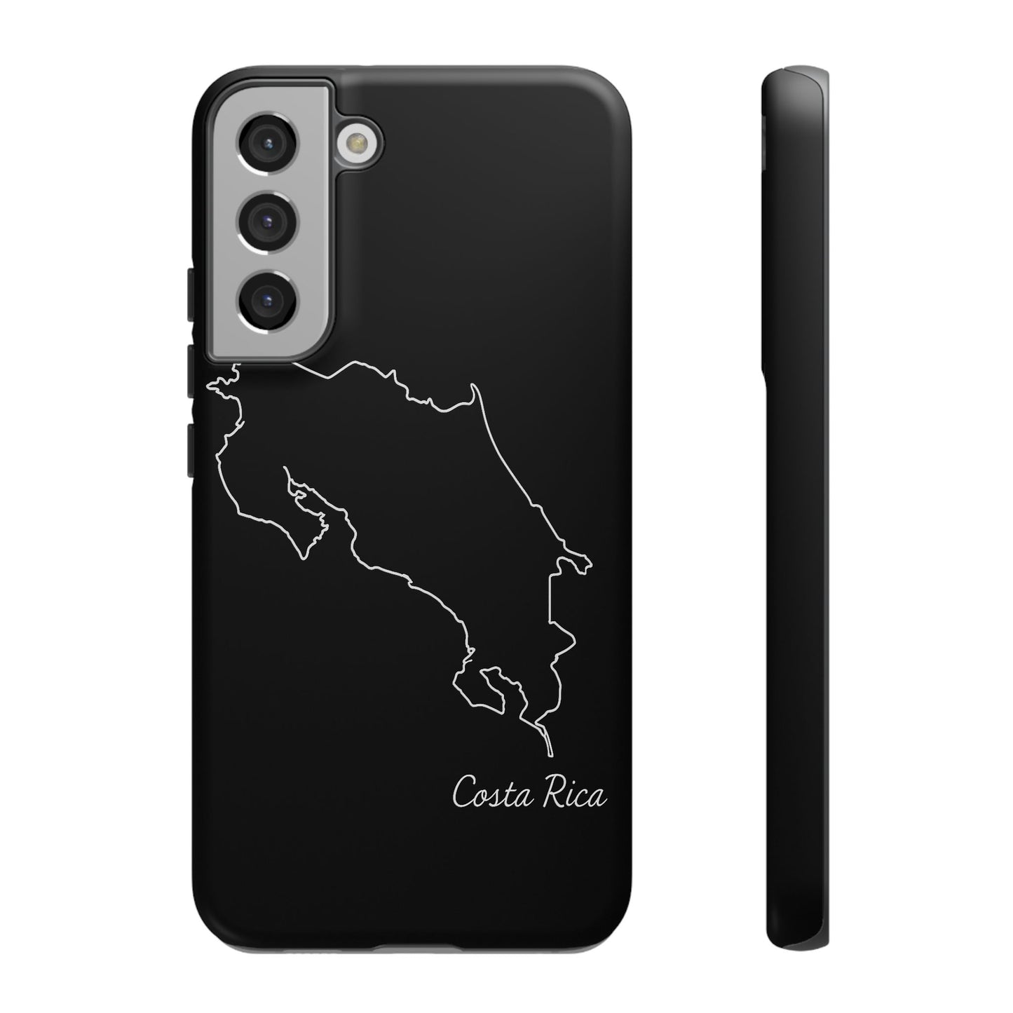 Costa Rica Outline Phone Case – Minimal Country Map Tough Case (iPhone, Samsung, Pixel)