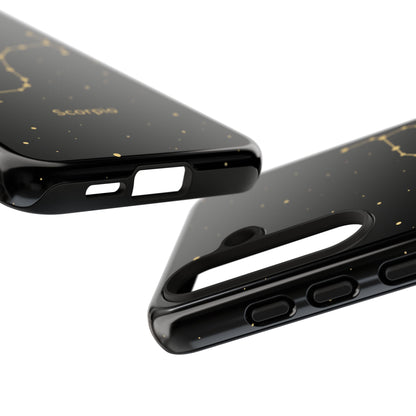 Scorpio Zodiac Constellation Phone Case – Luxe Gold Celestial Cover