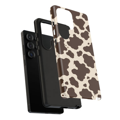 Western Cow Print Tough Phone Case for iPhone Samsung Galaxy Pixel