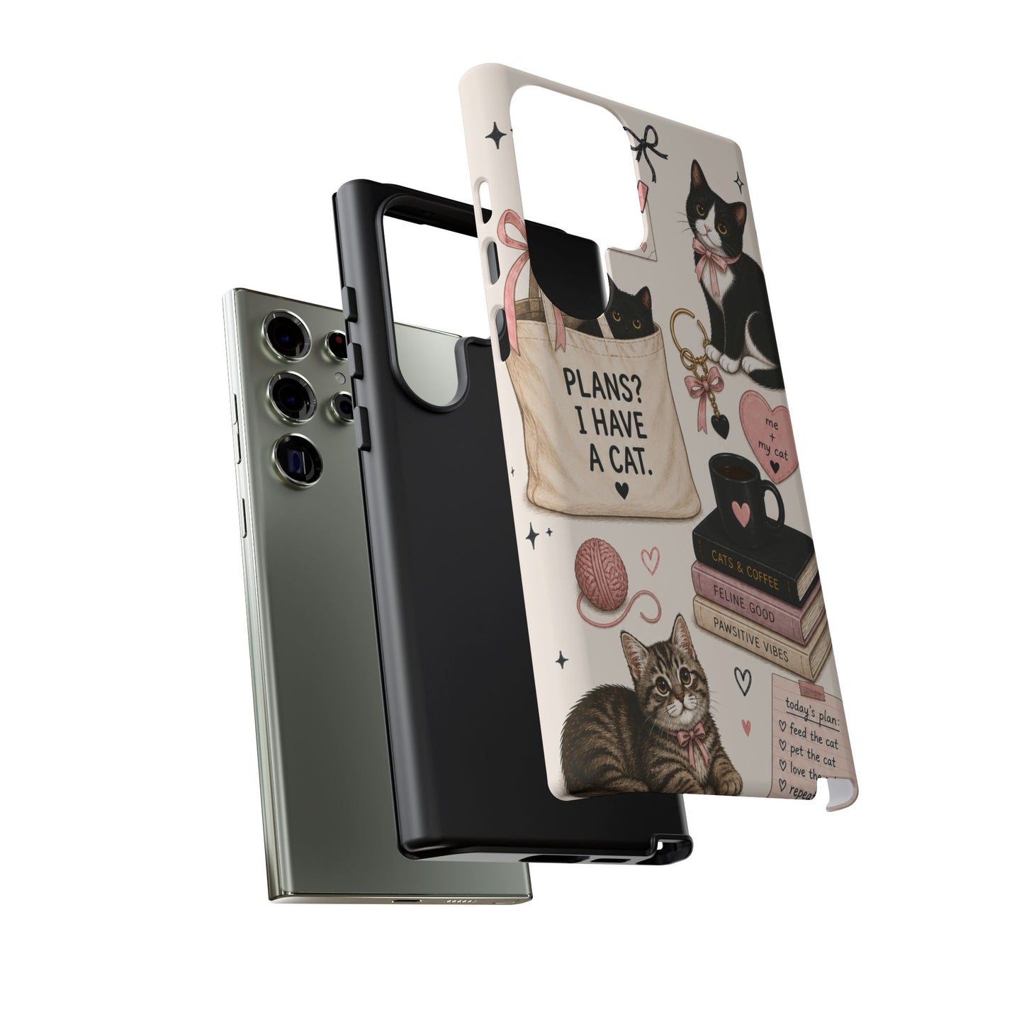 Cat Lover Phone Case | Plans? I Have A Cat Cute Aesthetic Cover