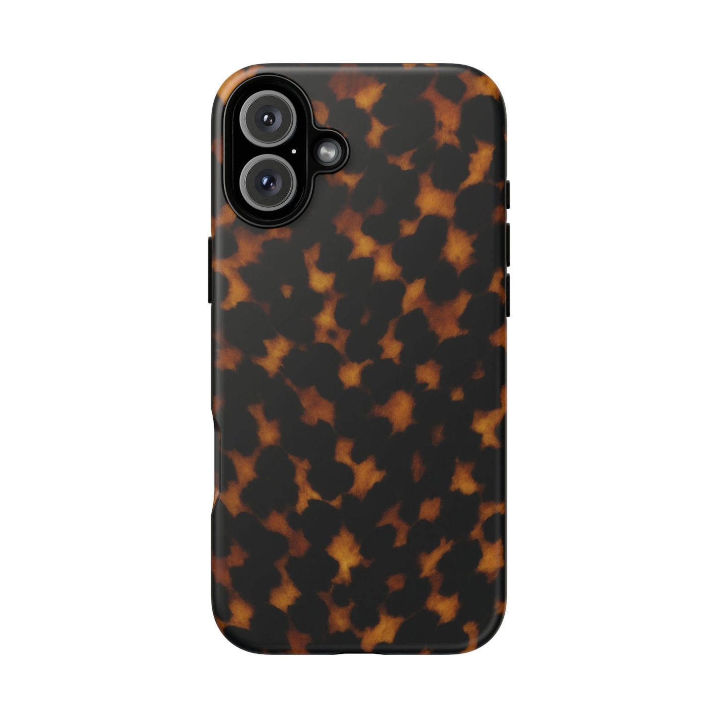 Tortoiseshell Pattern Tough Phone Case | Classic Leopard-Style Protective Cover