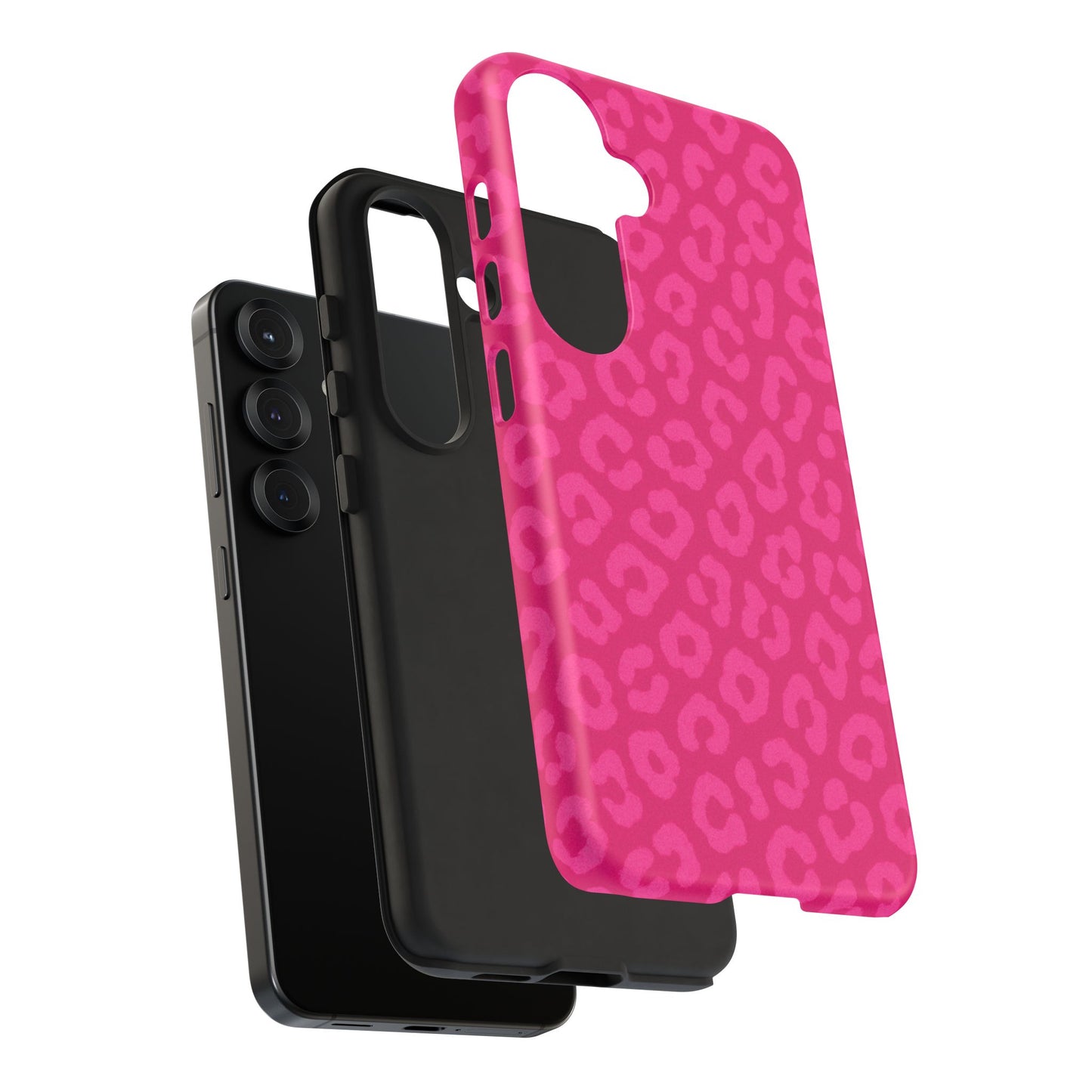 Hot Pink Leopard Print Phone Case – Bold Coquette Leopard Tough Case