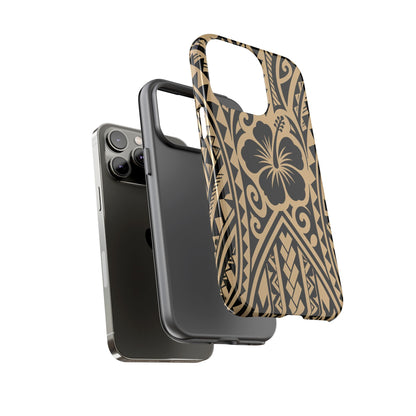 Polynesian Tribal Hawaiin Hibiscus Phone Case for iPhone Samsung Galaxy