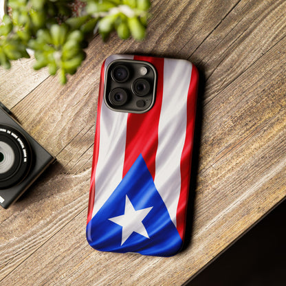 Puerto Rico Flag Phone Case | Boricua Pride Tough Case | Puerto Rican Flag Protective Cover for iPhone & Samsung