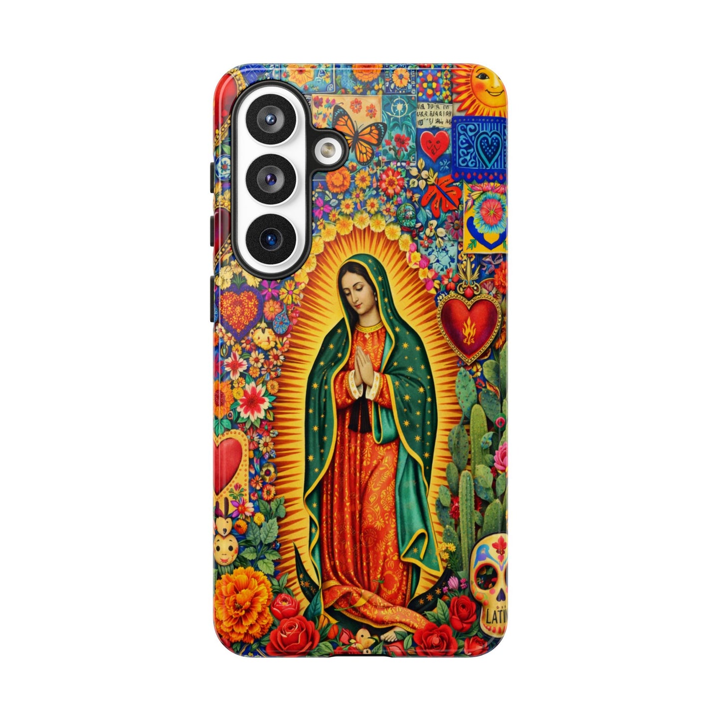 Virgin Mary Guadalupe Phone Case Mexican Folk Art Tough Cover iPhone Samsung