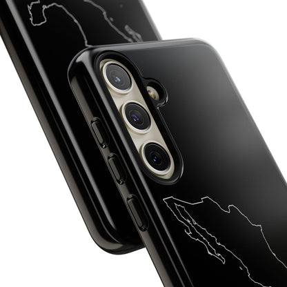 Mexico Outline Phone Case – Minimal Country Map Tough Case (iPhone, Samsung, Pixel)