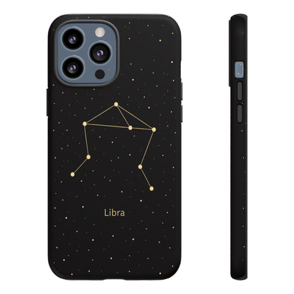 Libra Zodiac Constellation Phone Case – Luxe Gold Celestial Cover