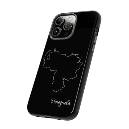Venezuela Outline Phone Case – Minimal Country Map Tough Case (iPhone, Samsung, Pixel)