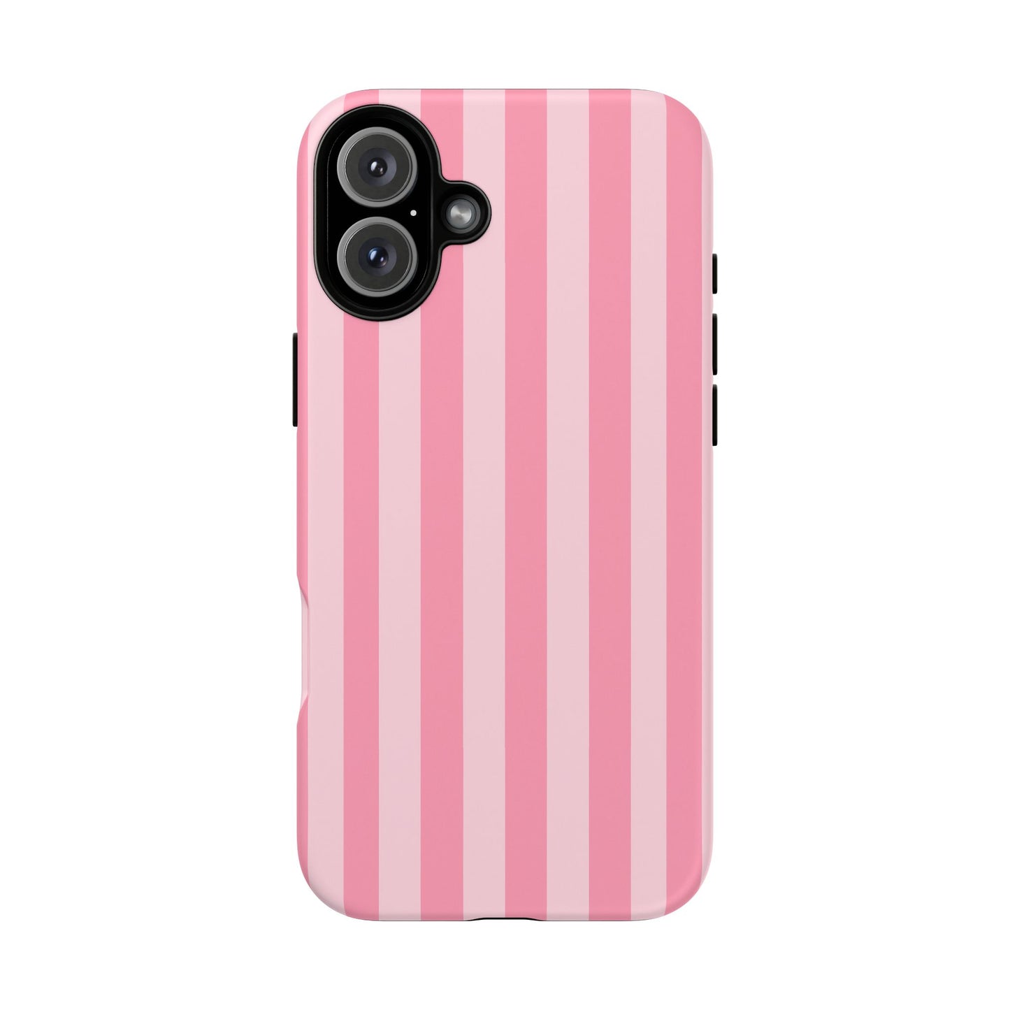 Pink Stripe Phone Case – Pastel Coquette Aesthetic Tough Protective Case