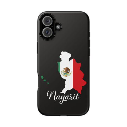Nayarit Mexico Flag Map Phone Case | Mexican American Pride Tough Case for iPhone & Samsung