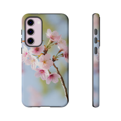 Cherry Blossom Phone Case – Pink Floral Tough Case (iPhone, Samsung Galaxy, Pixel)