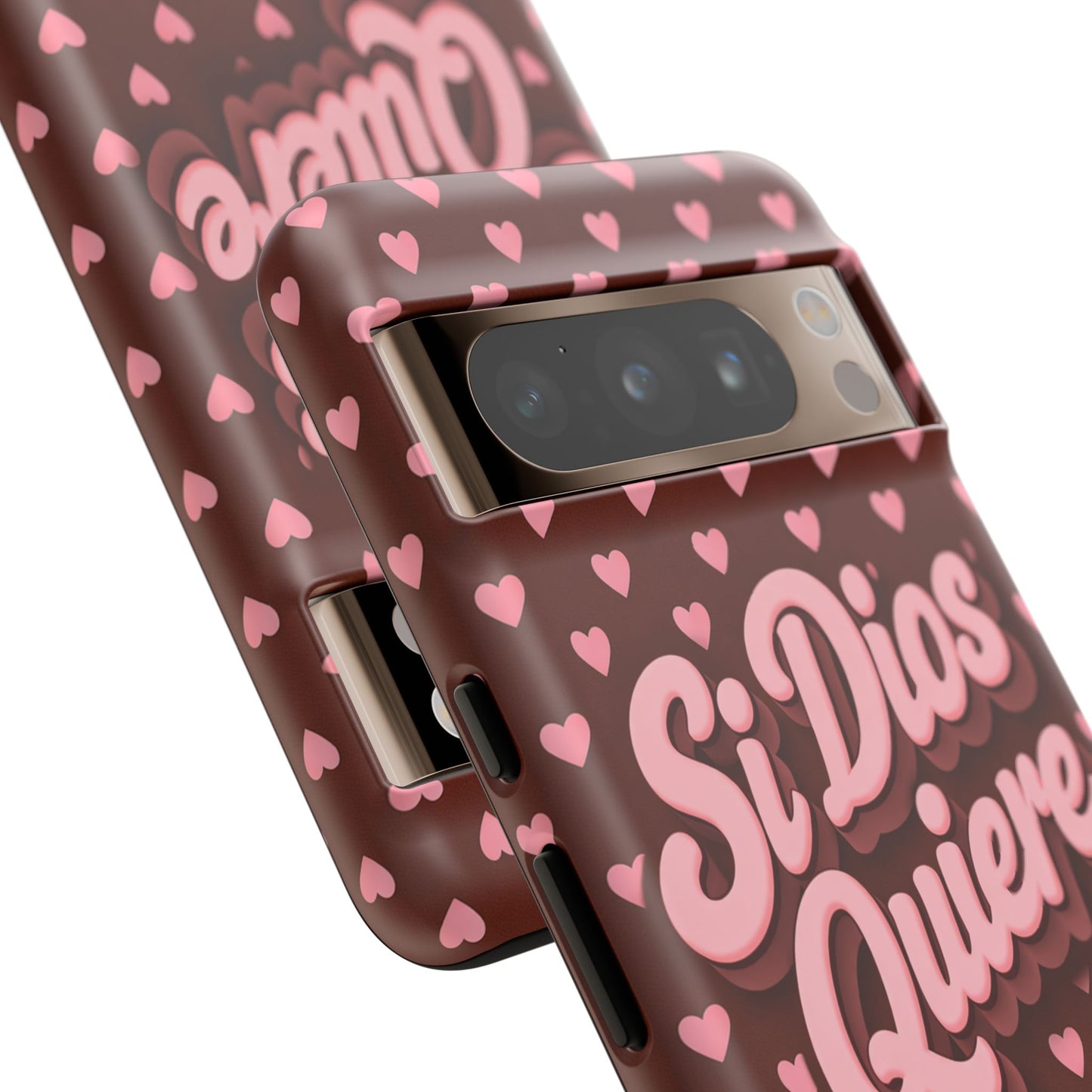 Si Dios Quiere Phone Case Latina Aesthetic Pink Hearts iPhone Samsung