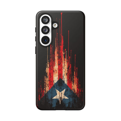 Puerto Rico Flag Phone Case | Distressed Puerto Rican Flag Tough Case | Boricua Pride Protective iPhone Samsung Cover