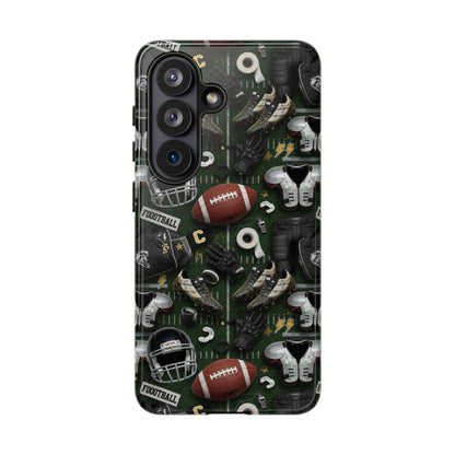 Football Pattern Phone Case – Sports Fan Tough Protective Game Day Case