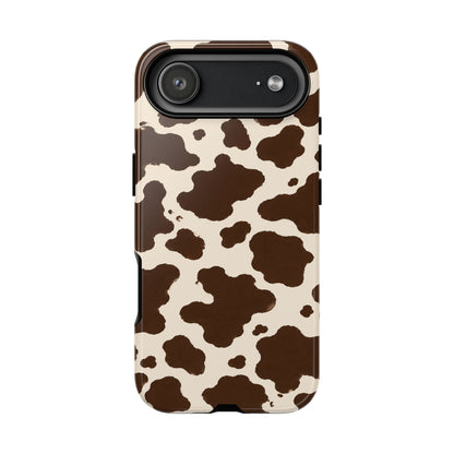 Western Cow Print Tough Phone Case for iPhone Samsung Galaxy Pixel