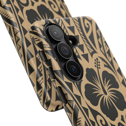 Polynesian Tribal Hawaiin Hibiscus Phone Case for iPhone Samsung Galaxy