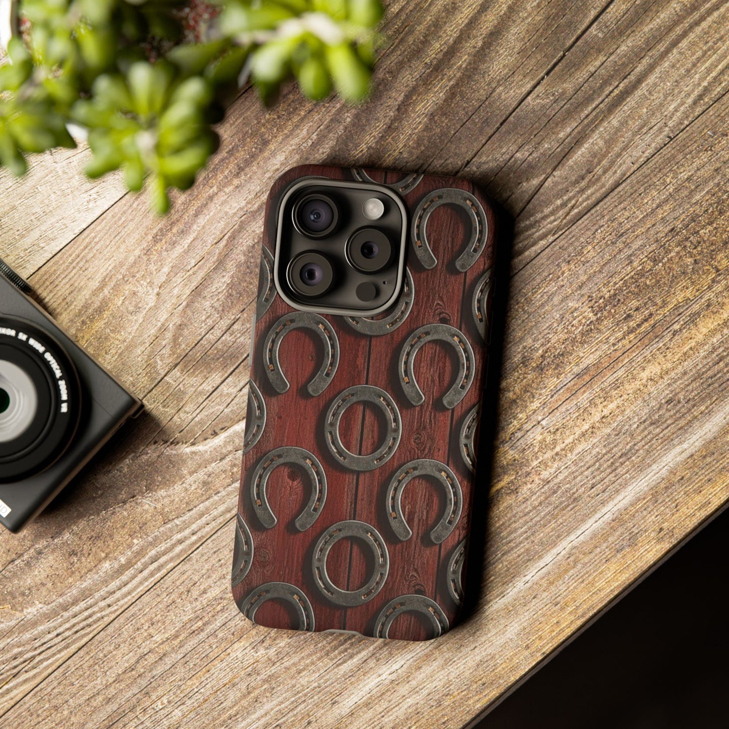 Rustic Horseshoe Western Phone Case – Cowboy Country Ranch Tough Case